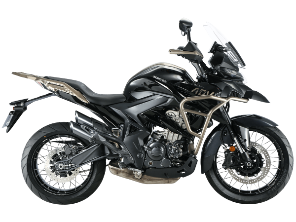Мотоцикл дорожный Zontes (Зонтес) ZT350 - T (4T ZT184MP EFI) 19/17 (2023 г.) чёрный с ПТС | Мототека